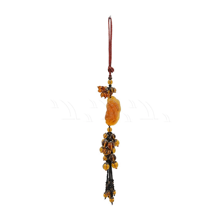 Dây treo cẩm thạch tỳ hưu (dây đỏ) - Ảnh 1