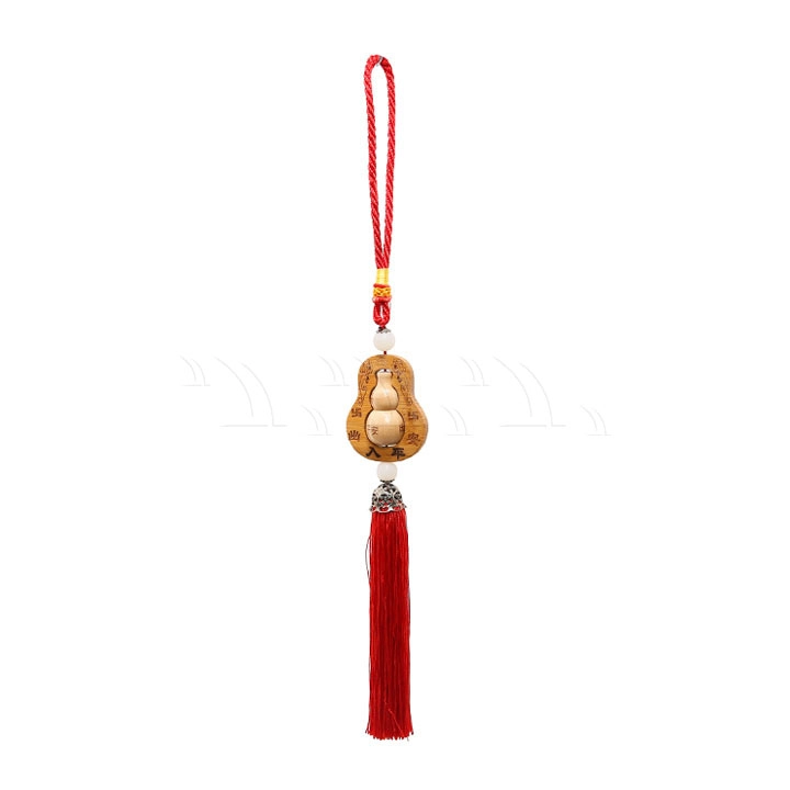 Dây treo gỗ hồ lô (dây đỏ) - Ảnh 1