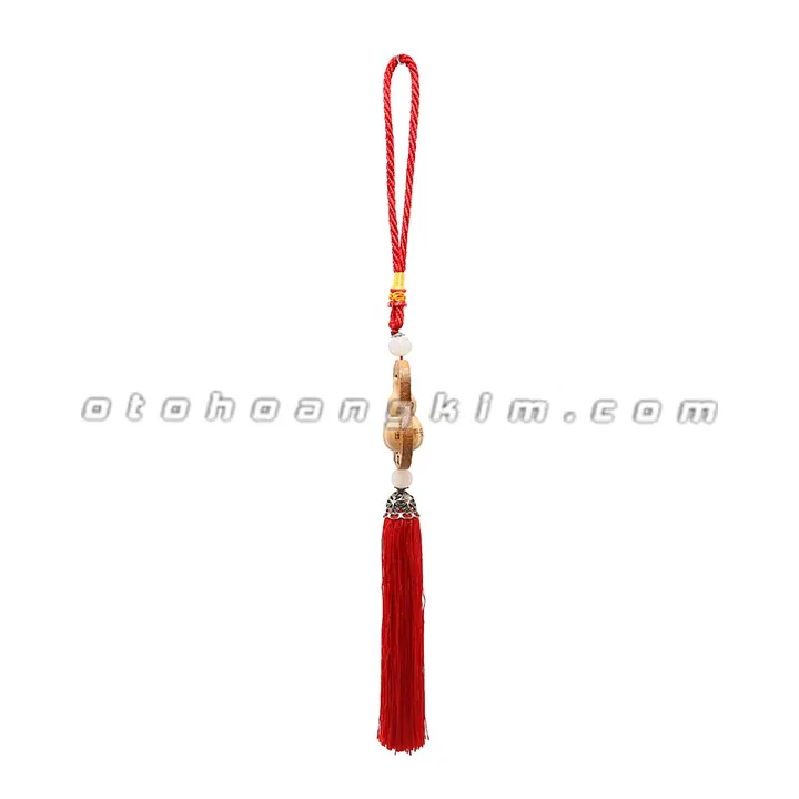 Dây treo gỗ hồ lô (dây đỏ) - Ảnh 2