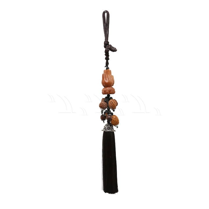 Dây treo gỗ tay phật (dây đen) - Ảnh 1