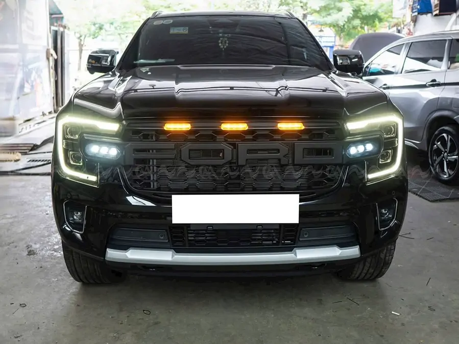 Mặt ca lăng Ford Ranger & Everest 2022+ có LED và Xi nhan - Ảnh 3