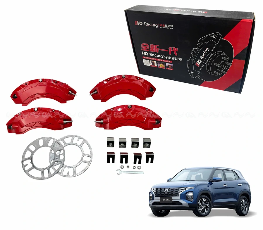  Ốp má phanh HQ Racing Creta 2022 đỏ - Ảnh 1