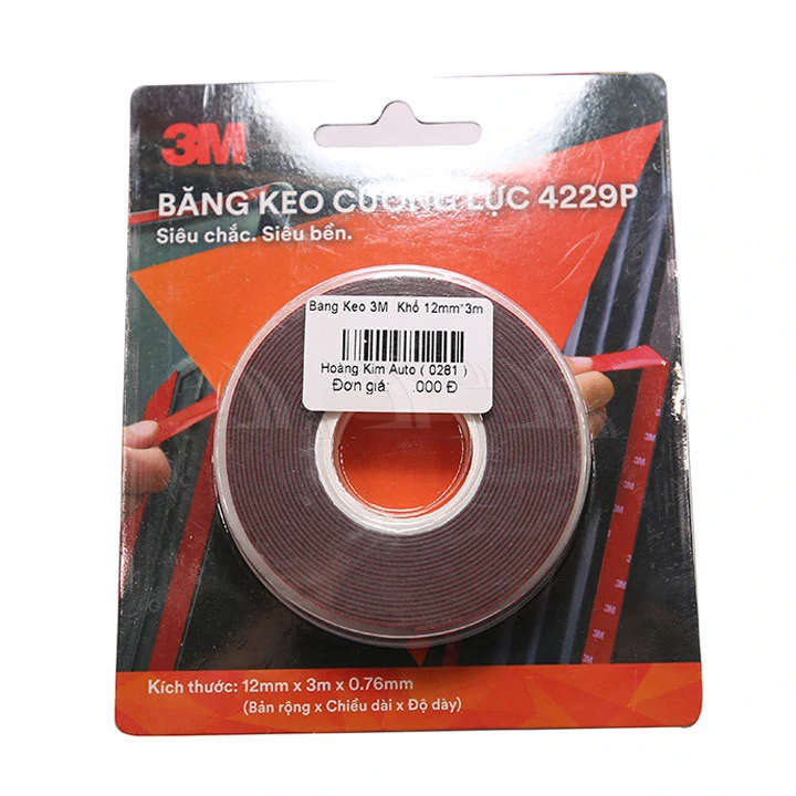 Băng keo 3M khổ 12mm x 3m - Ảnh 1
