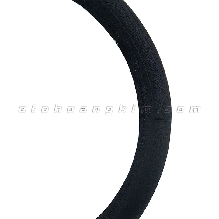 Bọc vô lăng cao su mẫu 2 đen - Ảnh 2