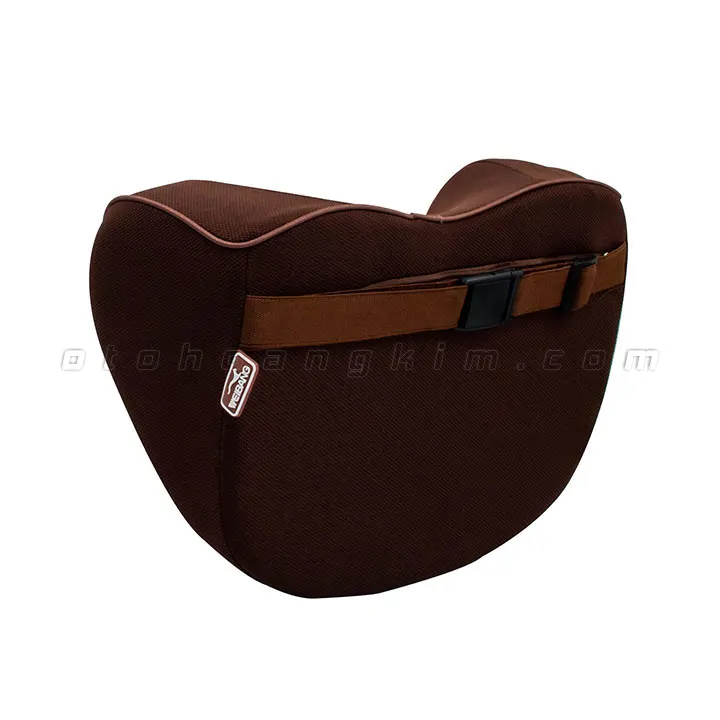 Gối cổ GC03 cao su non khúc xương lớn nâu - Ảnh 3