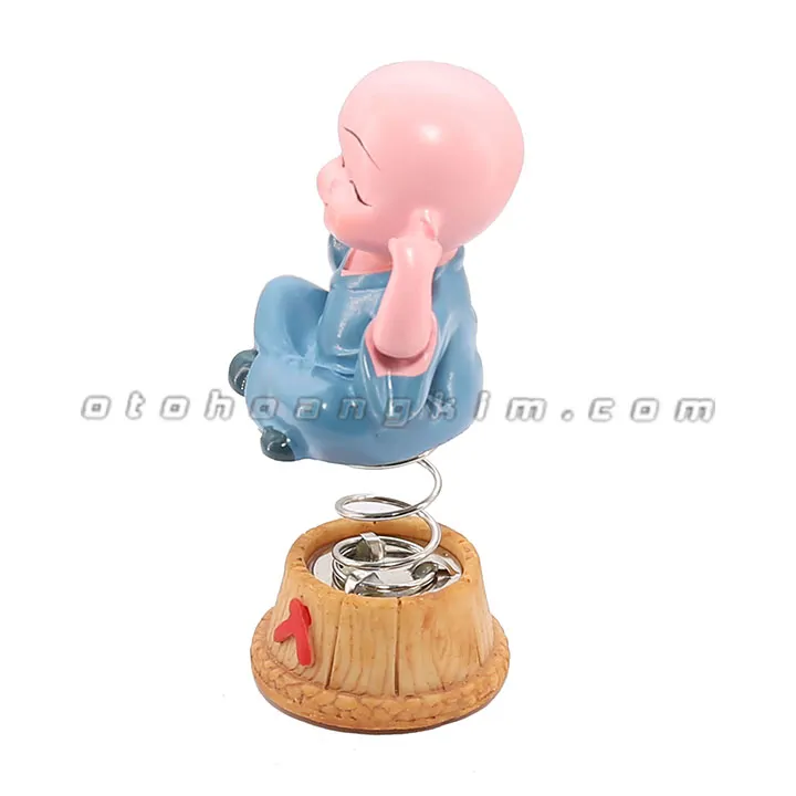 Bộ tượng 4 chú tiểu có lò xo - Ảnh 3
