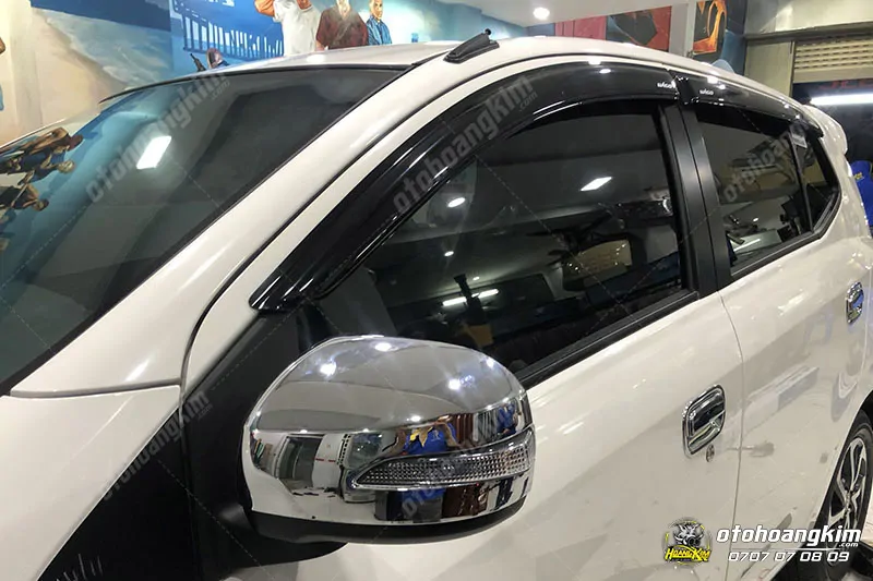Vè che mưa Toyota Wigo [2018-2021] viền inox - Ảnh 4