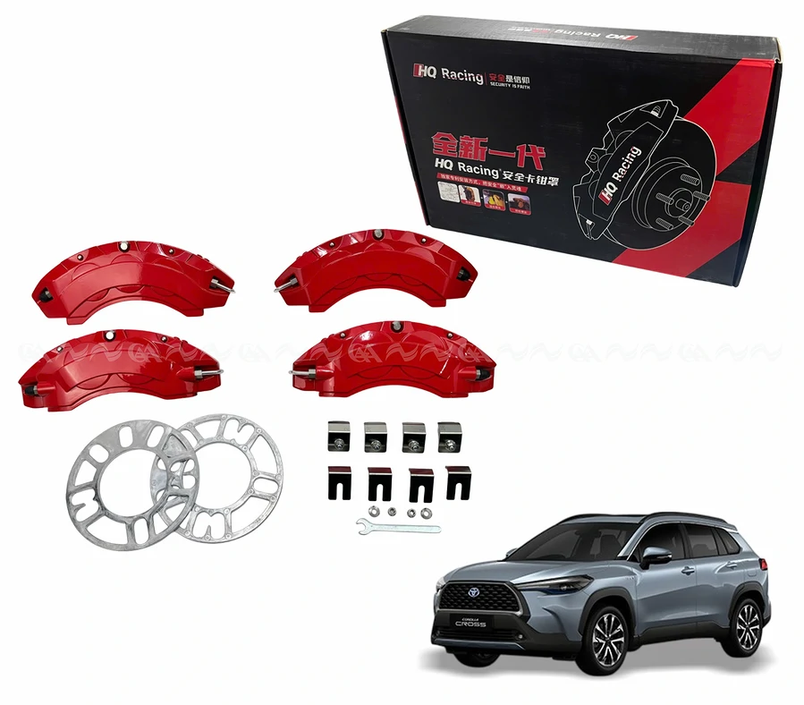  Ốp má phanh HQ Racing Cross đỏ - Ảnh 1