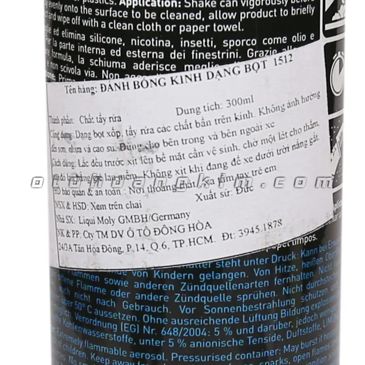 Dung dịch vệ sinh Liqui Moly Windshield Cleaner Foam xịt kính dạng bọt - Ảnh 3