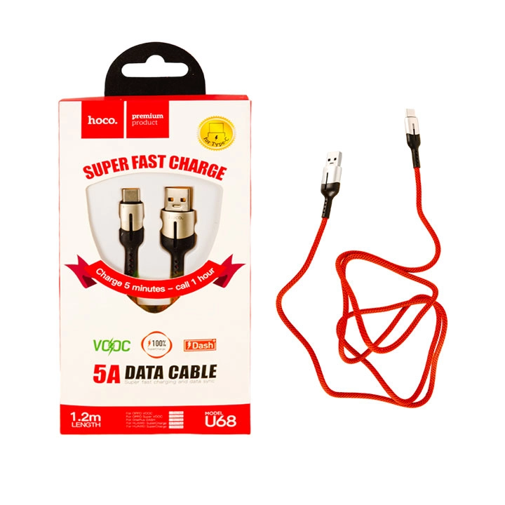 Dây Sạc Điện Thoại Hoco U68 USB Type C - Ảnh 1