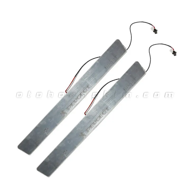 Nẹp bước chân ngoài Peugeot có đèn - Ảnh 2