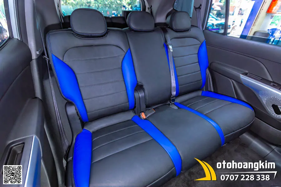 Bọc ghế da Nappa cho xe Limo Green màu đen xanh - Ảnh 2