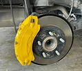 Ốp má phanh HQ Racing CRV 2018+ vàng - ảnh 4