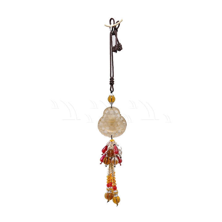 Dây treo cẩm thạch Phật Di Lặc - Ảnh 1