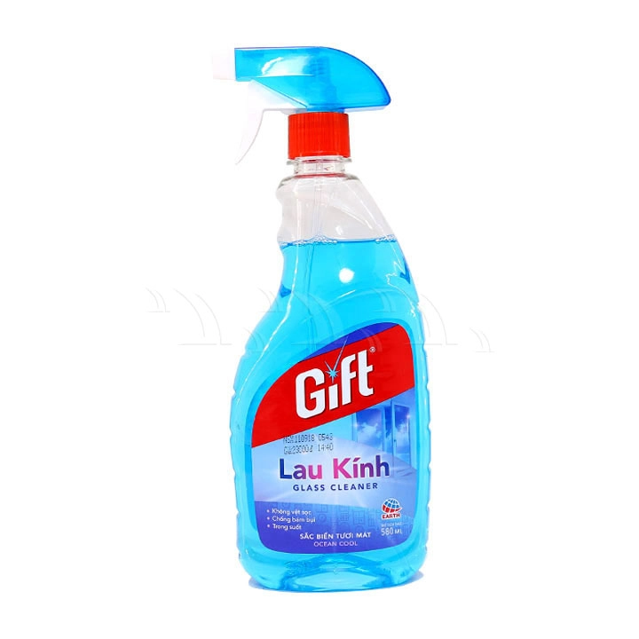 Dung dịch vệ sinh Gift Glass Cleaner / xịt lau kính 580ml - Ảnh 1