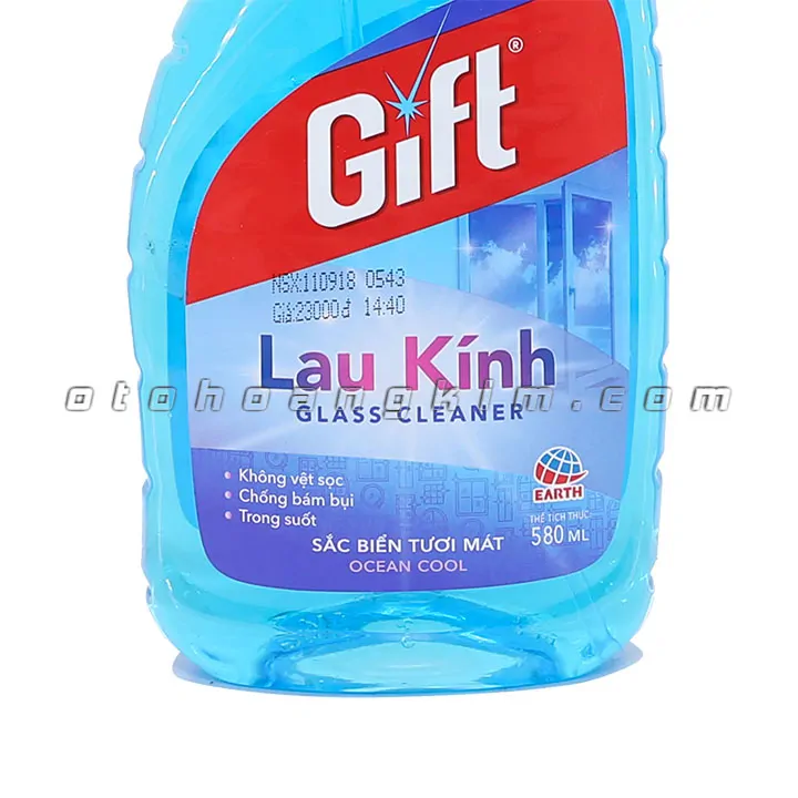 Dung dịch vệ sinh Gift Glass Cleaner / xịt lau kính 580ml - Ảnh 2