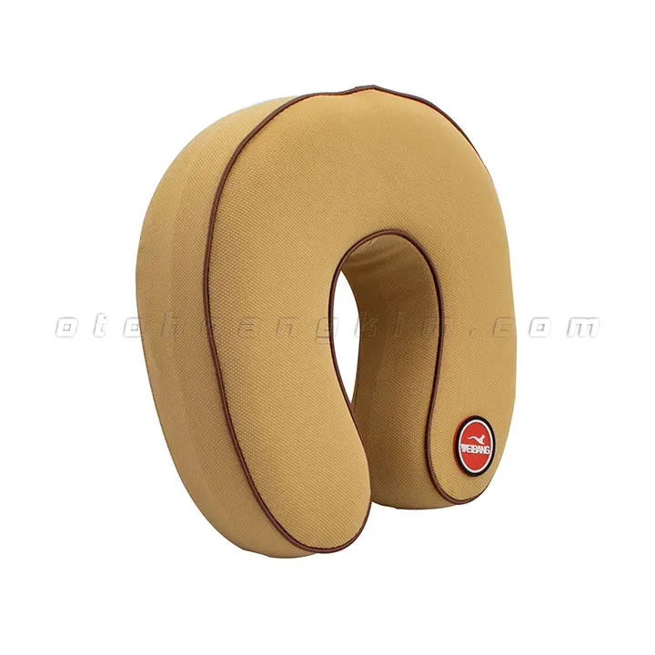 Gối cổ GC04 cao su non chữ U kem - Ảnh 2