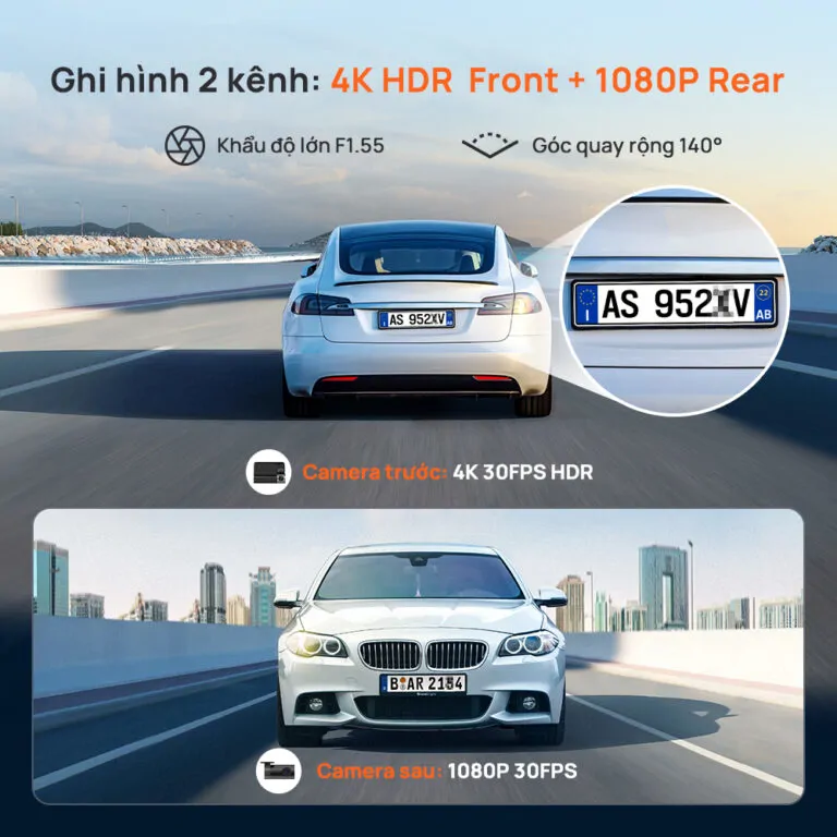 Camera hành trình 70mai A800SE (combo)+(thẻ nhớ 64GB U3) - Ảnh 7