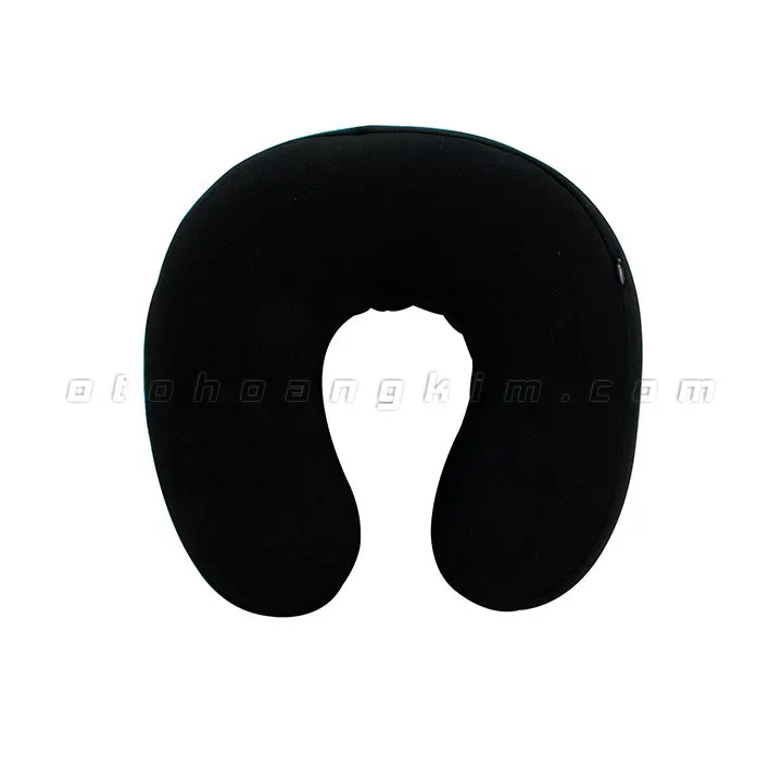Gối cổ GC04 cao su non chữ U đen - Ảnh 2