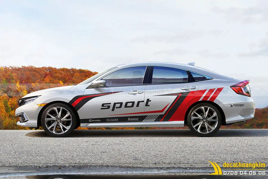 Tem Xe Honda Civic - HCV056 - Ảnh 1