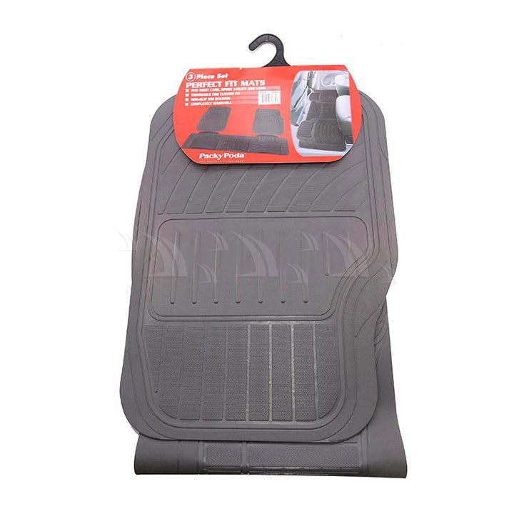 Thảm thông dụng 4 chỗ mỏng xám - Ảnh 1
