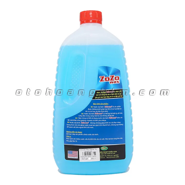 Dung dịch vệ sinh Zozo Wax Glass Cleaner tẩy rửa kính oto - Ảnh 2
