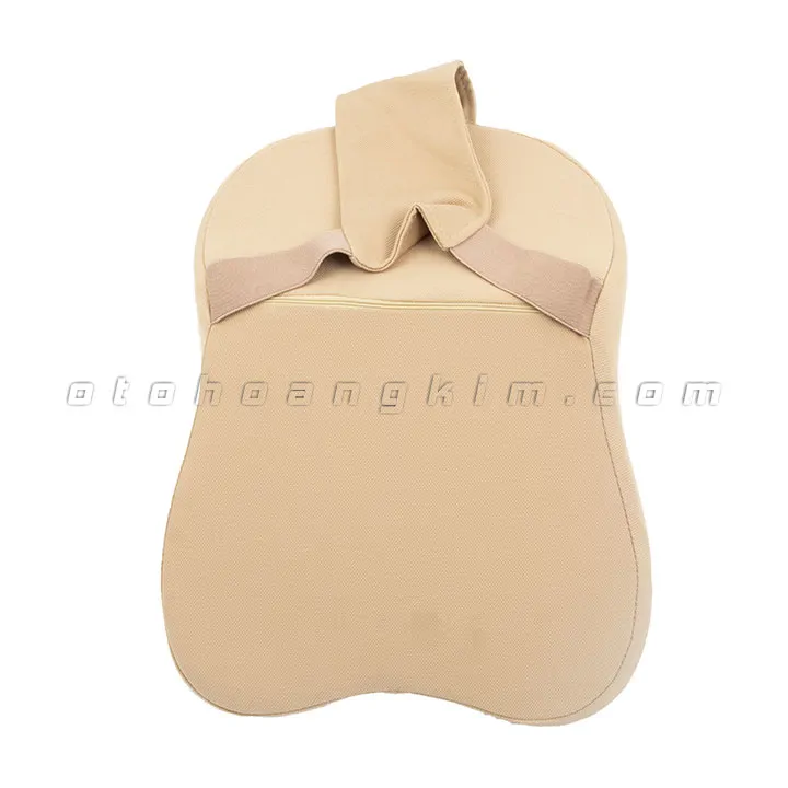 Gối cổ GC08 cao su non lớn kem - Ảnh 3