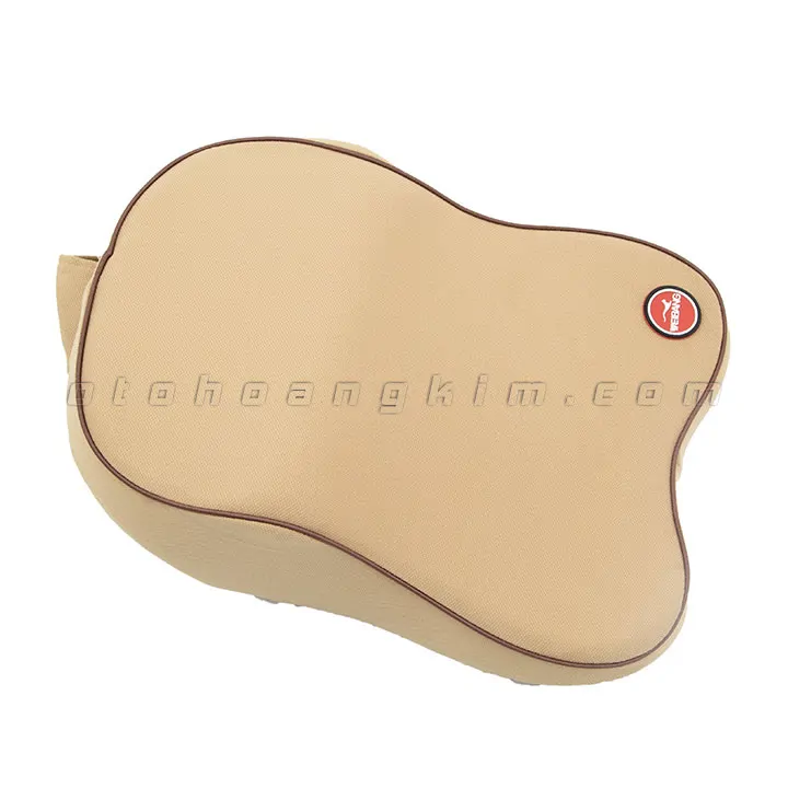 Gối cổ GC08 cao su non lớn kem - Ảnh 2
