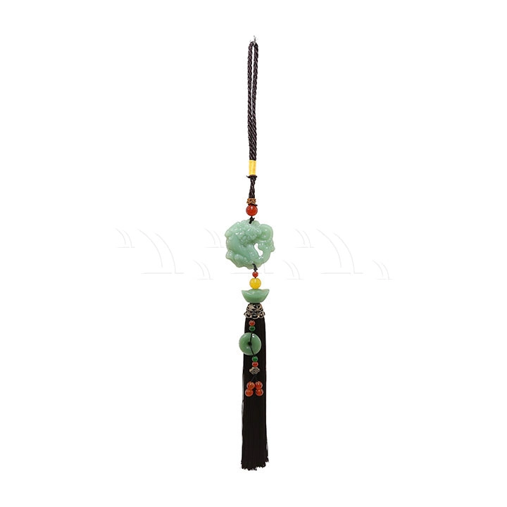 Dây treo cẩm thạch tỳ hưu (dây đen) - Ảnh 1