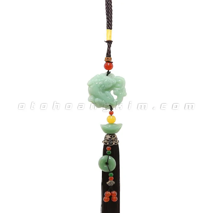 Dây treo cẩm thạch tỳ hưu (dây đen) - Ảnh 3