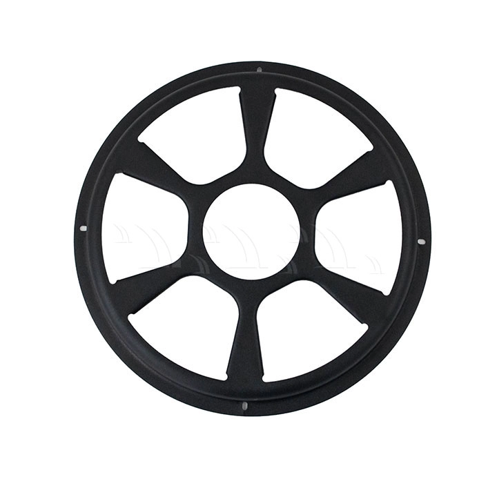 Ốp loa sắt tròn 10 inch màu đen - Ảnh 1