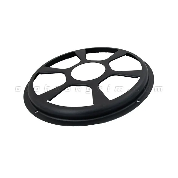 Ốp loa sắt tròn 10 inch màu đen - Ảnh 2