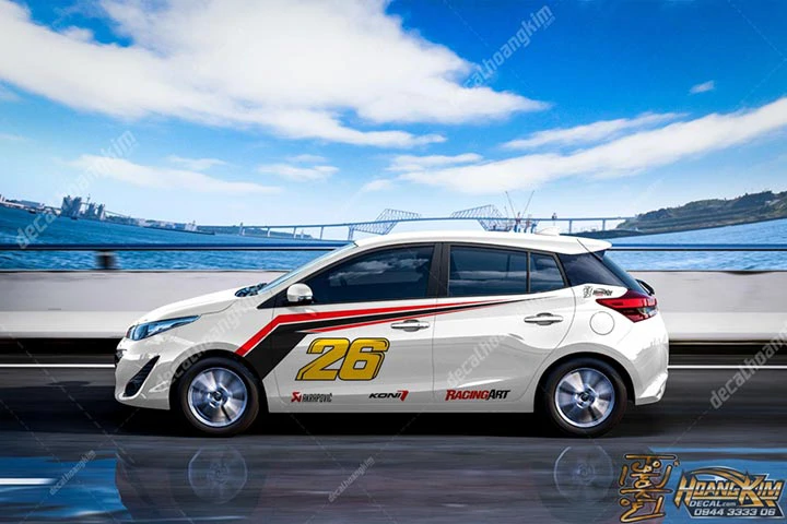 Tem Xe Toyota Yaris - TYA005 - Ảnh 1