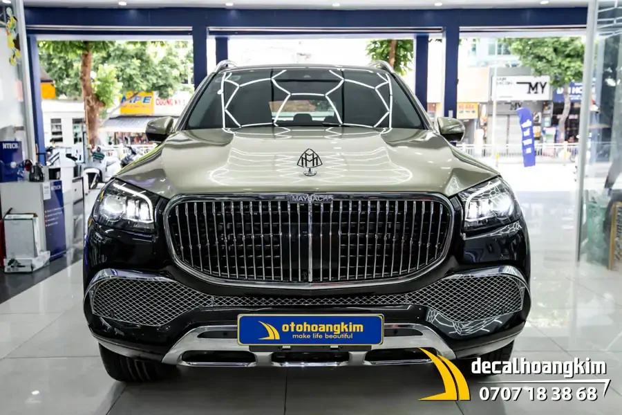 Mercedes GLS 450 dán đổi màu phong cách Maybach - Ảnh 2