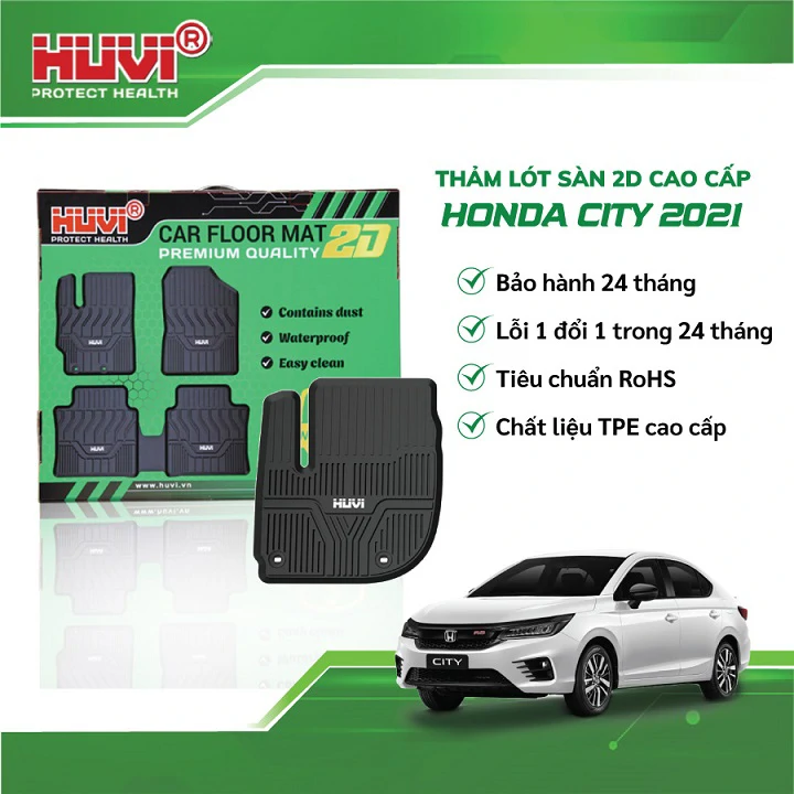 Thảm Lót Sàn Huvi Honda City 2021 2D - Ảnh 1