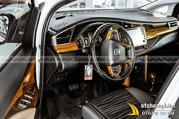Ốp Nội Thất Nguyên Bộ Toyota Fortuner Vân Gỗ