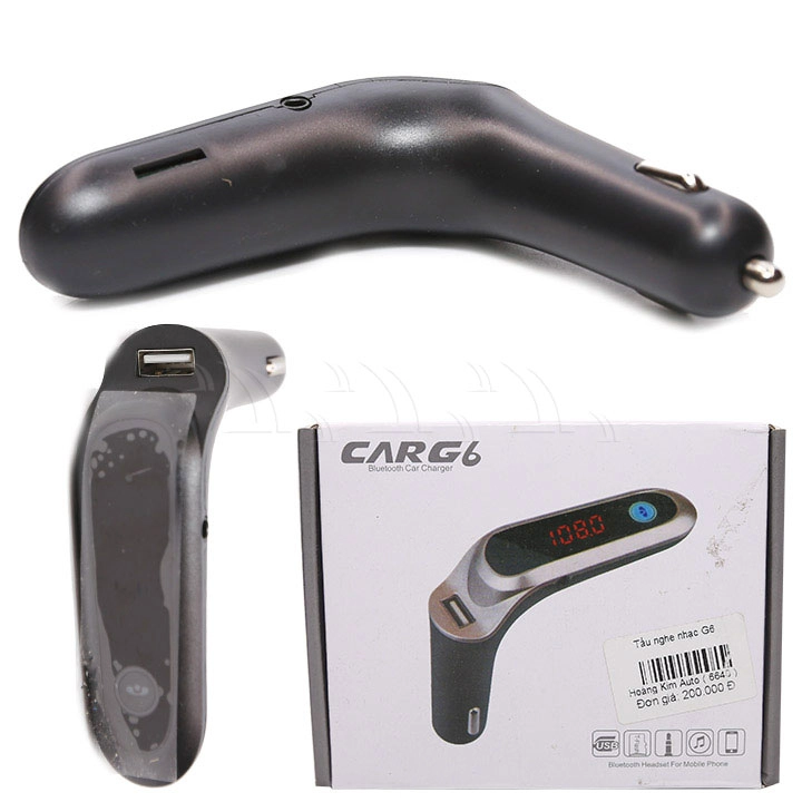 Cốc sạc nghe nhạc Car G6 - Ảnh 1