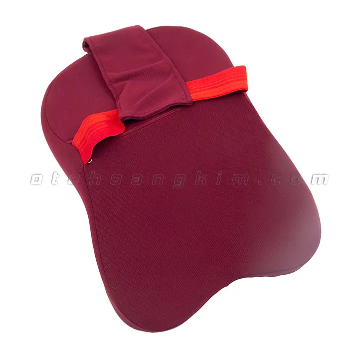 Gối cổ GC08 cao su non lớn đỏ - Ảnh 2