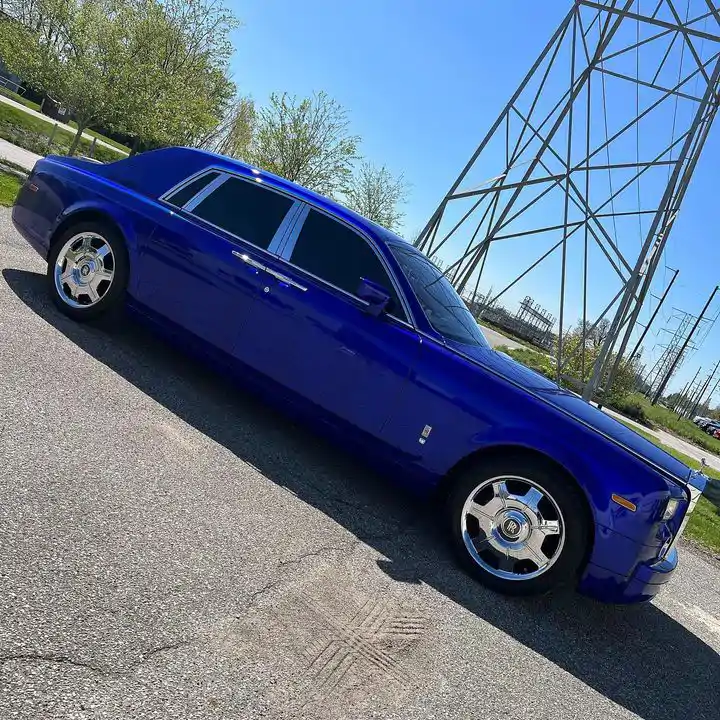 Decal Teckwrap royal blue GAL19-HD  - Ảnh 3