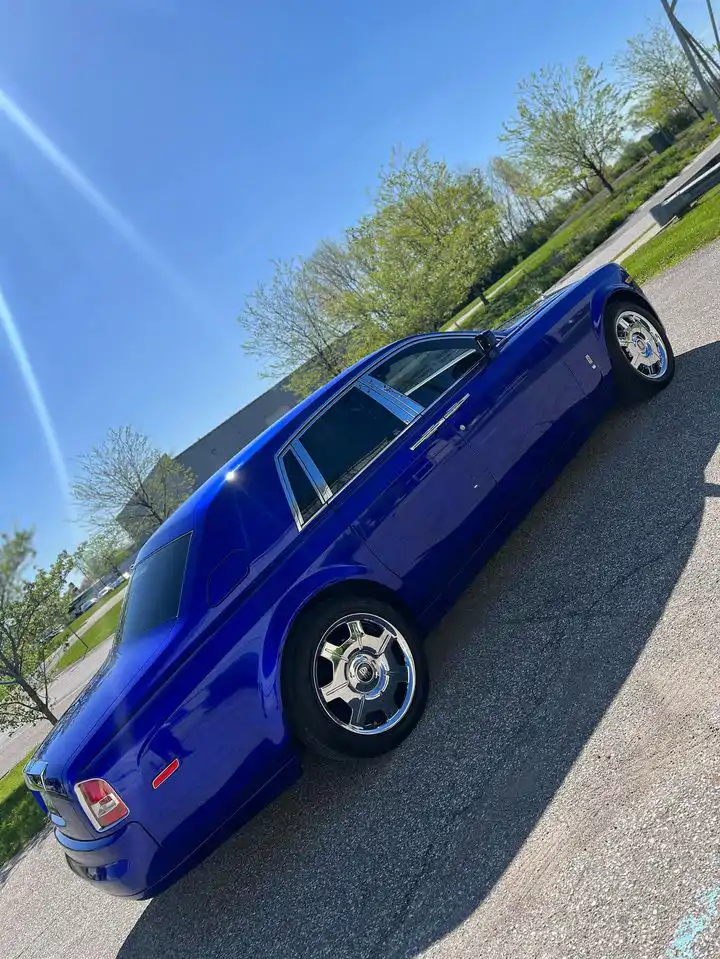 Decal Teckwrap royal blue GAL19-HD  - Ảnh 4
