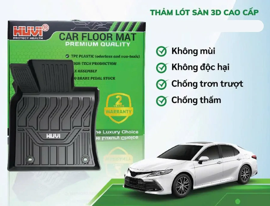 Thảm sàn Huvi Camry 2019-2023 đúc khuôn  - Ảnh 1