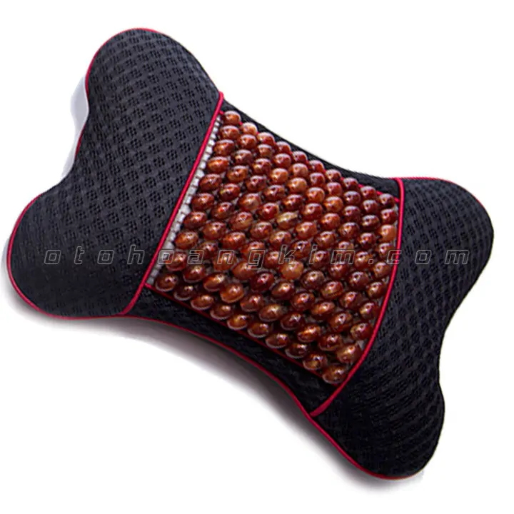 Gối cổ GC06 hạt đen - Ảnh 2