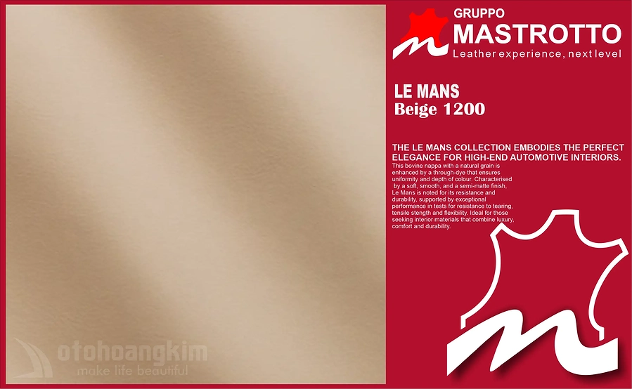 Bọc Ghế Da LeMans 1200 Beige Cho Xe Maybach Sang Trọng - Ảnh 1