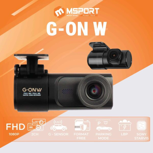 Camera hành trình Gnet G-ON W | 2 kênh Full HD, SONY STARVIS - Ảnh 1