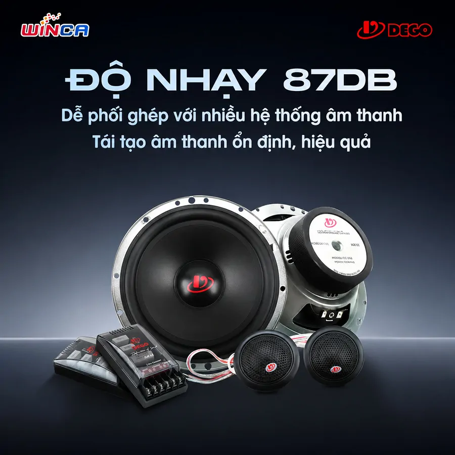 Loa Dego AS6.2C 6.5 inch 2 Way - Nâng cấp âm thanh xe hơi - Ảnh 2