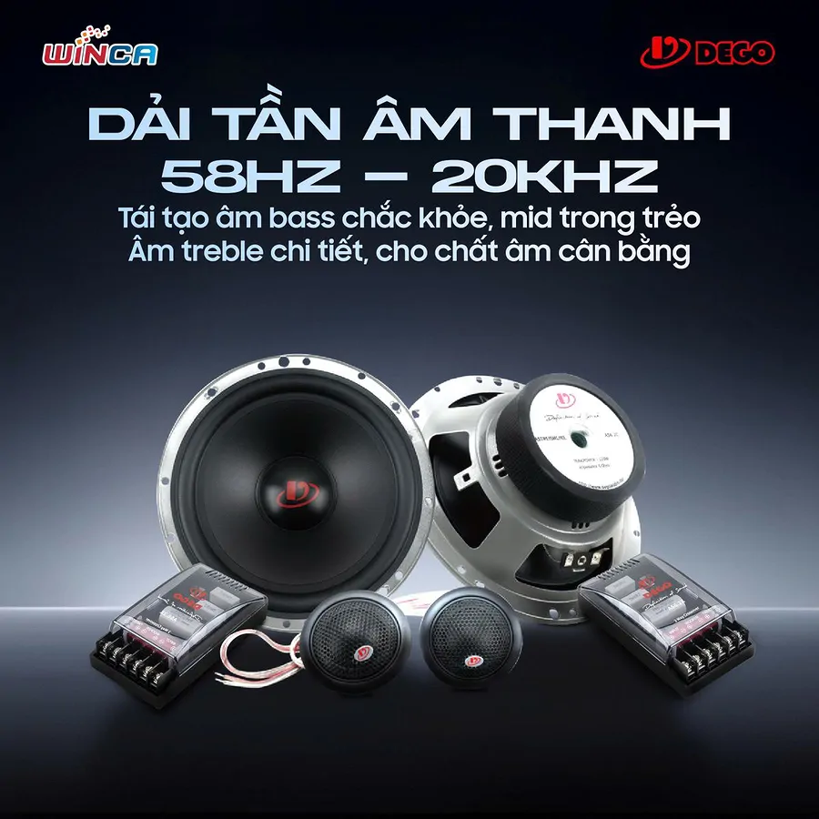 Loa Dego AS6.2C 6.5 inch 2 Way - Nâng cấp âm thanh xe hơi - Ảnh 3