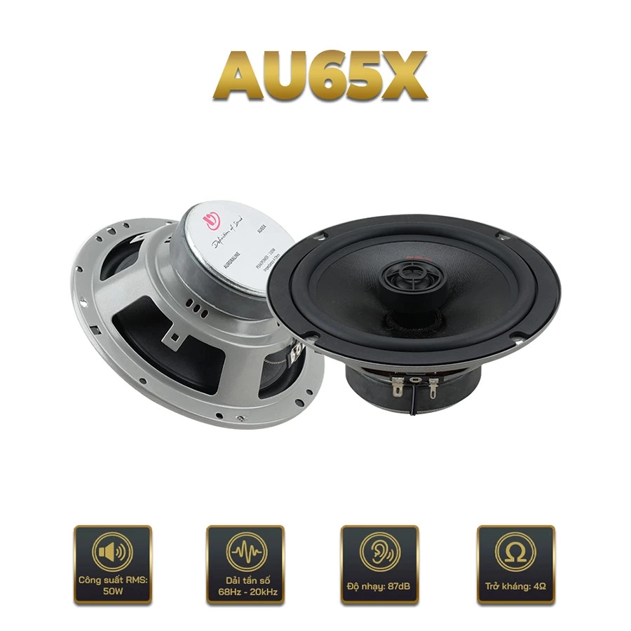 Loa Dego AU65X 6.5 inch đồng trục - Nâng tầm âm thanh xe hơi - Ảnh 1
