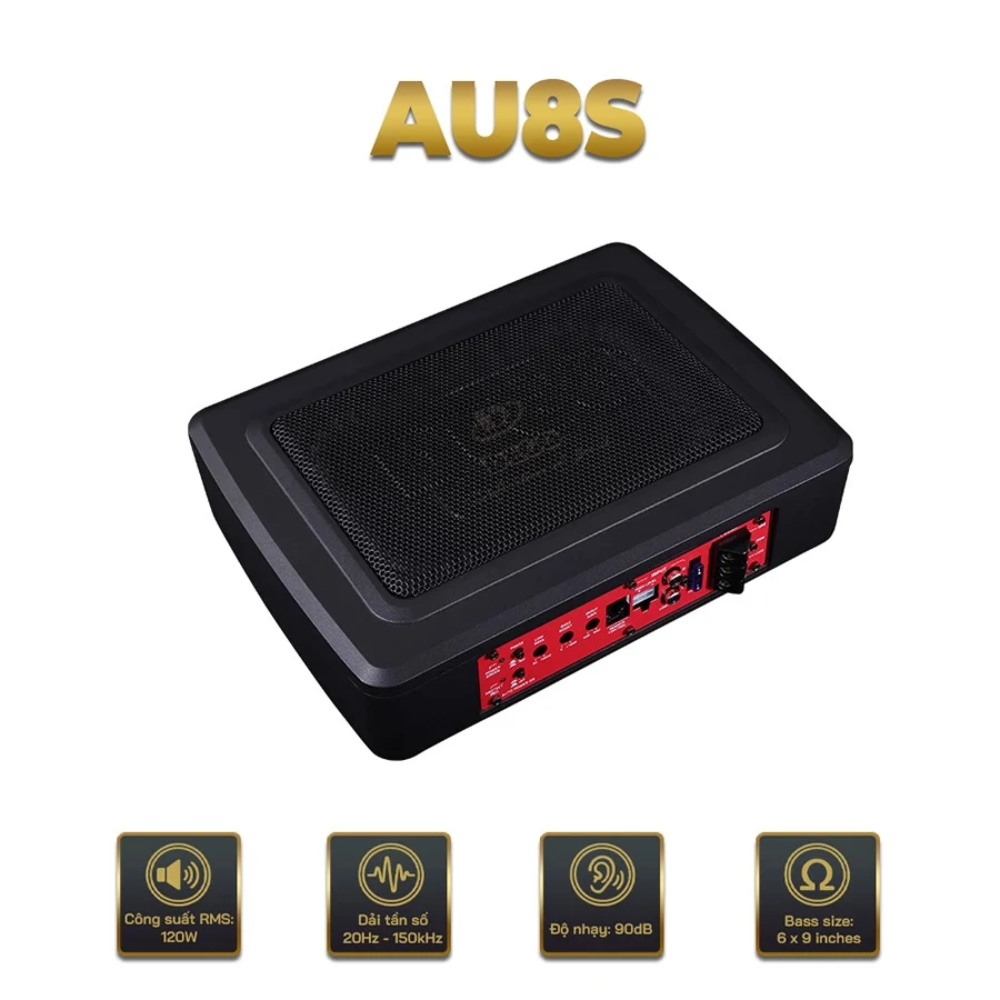 Sub Dego AU8S: Tăng Cường Âm Bass Sâu Lắng Cho Xe Hơi - Ảnh 1