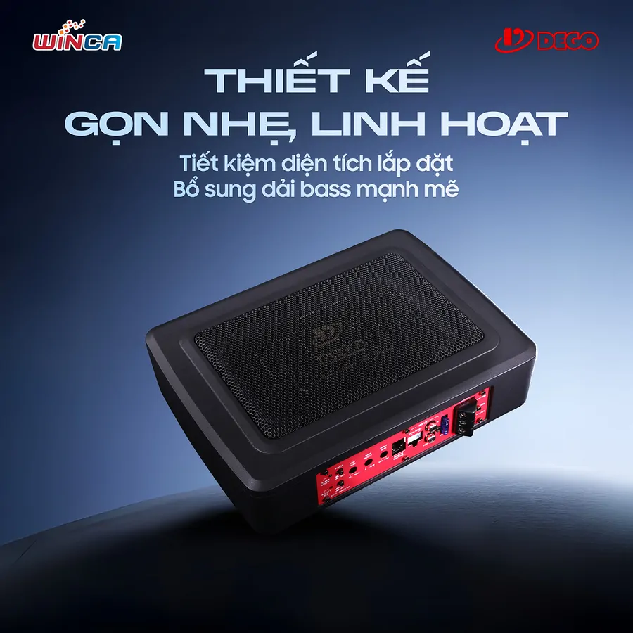 Sub Dego AU8S: Tăng Cường Âm Bass Sâu Lắng Cho Xe Hơi - Ảnh 2