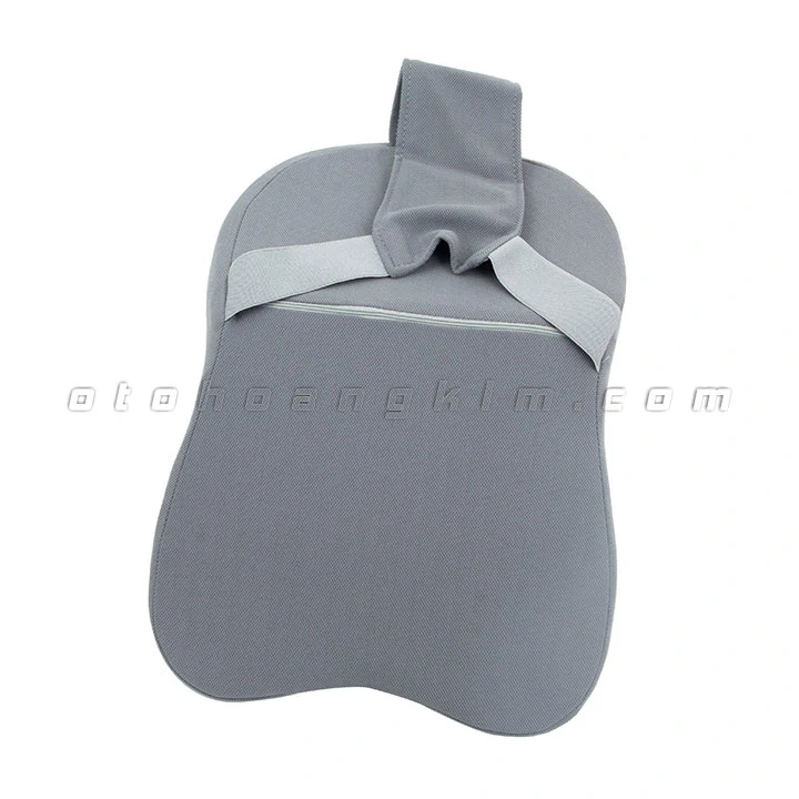 Gối cổ GC08 cao su non lớn xám - Ảnh 1